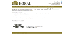 Desktop Screenshot of horal.be